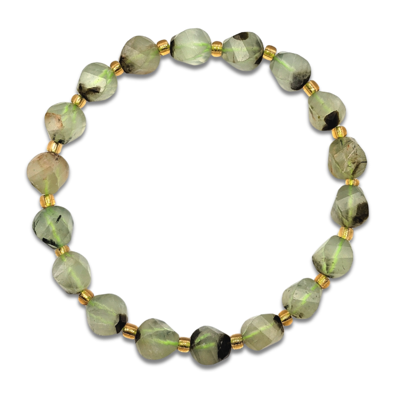 Prehnite S Shape Bracelet